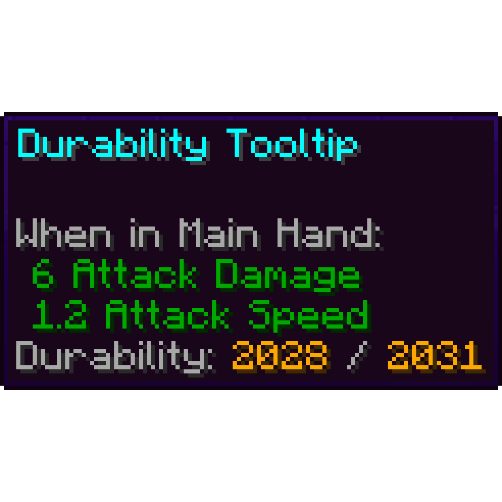 Durability Tooltip